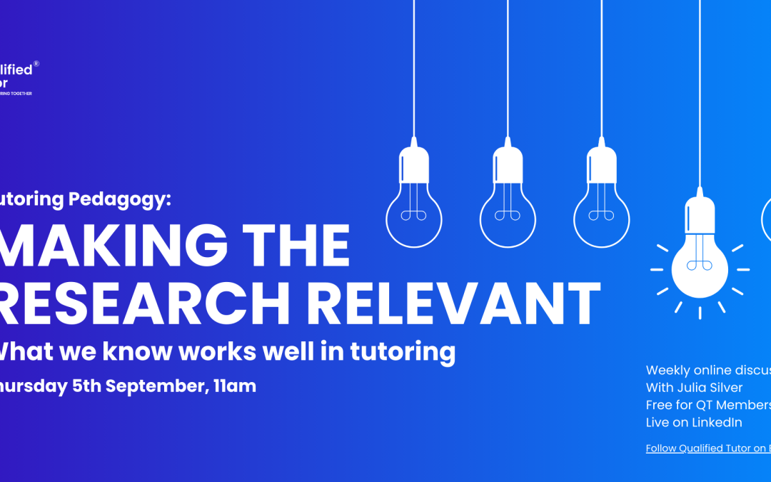 QT Conversations, Tutoring Pedagogy: Making the Research Relevant